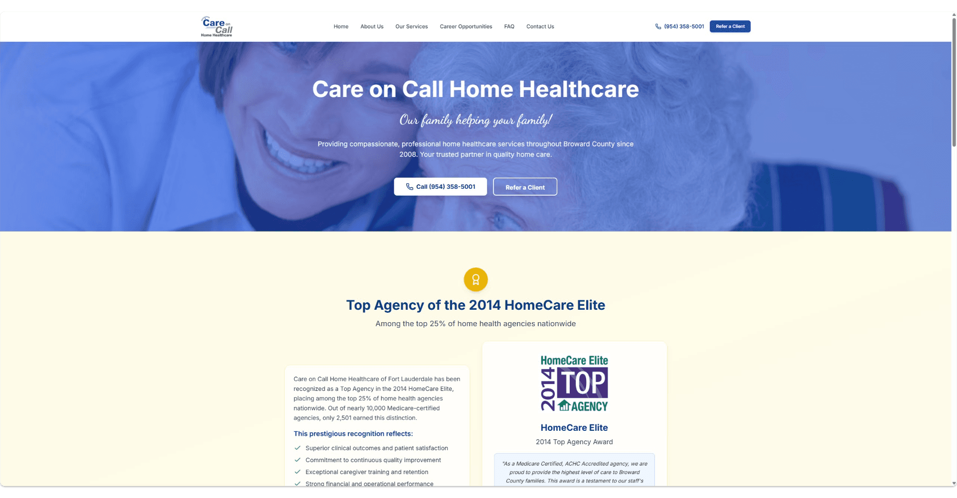 Care On Call case study preview